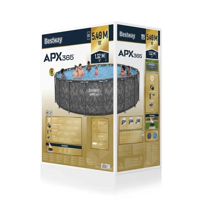 Бассейн каркасный Steel Pro Max 549 х 132 см (фильтр-насос,лестница,тент) 561KC