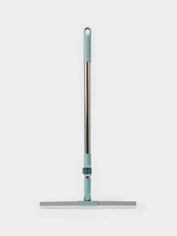 Водосгон для пола, силиконовый поворотный сгон 35 см, черенок нерж. сталь 58-97 см