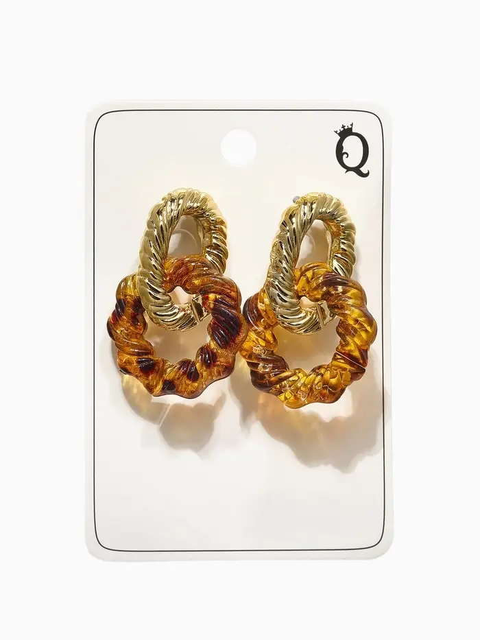 Серьги ассорти &laquo;Леопард&raquo; крученые, цветной в серебре