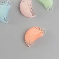 Подвеска для творчества акрил "Долька" светится в темноте МИКС 3,2х2х1,4 см