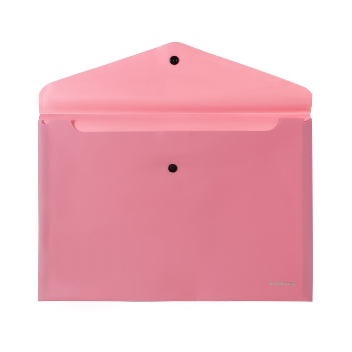 Папка-конверт на кнопке А4, 180 мкм, ErichKrause "Soft Manga", тиснение "софт-тач", непрозрачная, микс