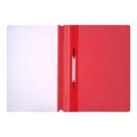 Папка-скоросшиватель Calligrata, А4, 120 мкм, розовая, прозрачный верх