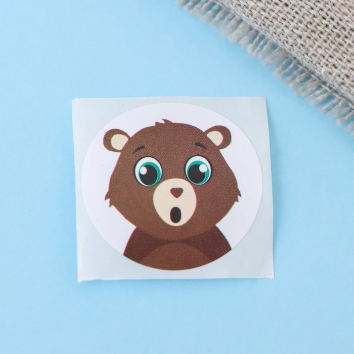 Наклейки в рулоне "Друзья",500 шт,2,5 х 2,5 см