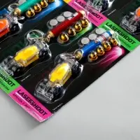 Фонарик свет + лазер 5 насадок "Машинка" МИКС