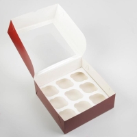 Коробка для капкейков &laquo;Magic moment&raquo;, 25 х 25 х 10см