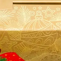 Коробка подарочная новогодняя &laquo;Золотая сумка&raquo; 21.5&times;25.6&times;11 см