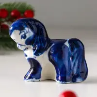 Сувенир "Лошадь Красотка", 9х5см, гжель
