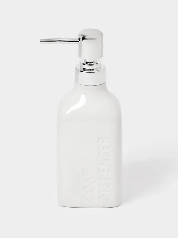 Набор для ванной "Кристаль", 4 предмета (дозатор для мыла, 2 стакана, мыльница)