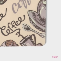 Салфетка сервировочная на стол Доляна Coffee, 43&times;28 см, цвет бежевый