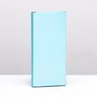 Подарочная коробка под плитку шоколада, с окном голубой, 17&times;8&times;1.4 см