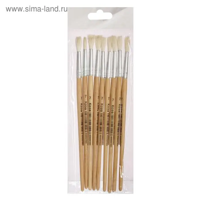 Кисть коза № 7, круглая