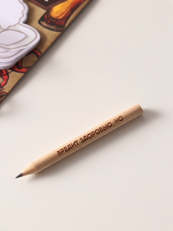 Магнит с блоком для записей и карандашом "Выпей пива!" 9х13 см