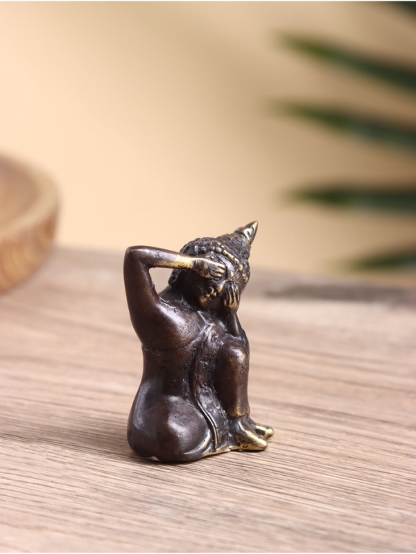 Сувенир бронза "Будда" 5х3х7 см