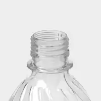 Бутылка ПЭТ 1 л, пивная, горло 0,28 см, цвет прозрачный