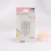 Иглы для вышивания по канве, d = 0,76/0,94/1,05 мм, 3,7 - 4,6 см, 6 шт
