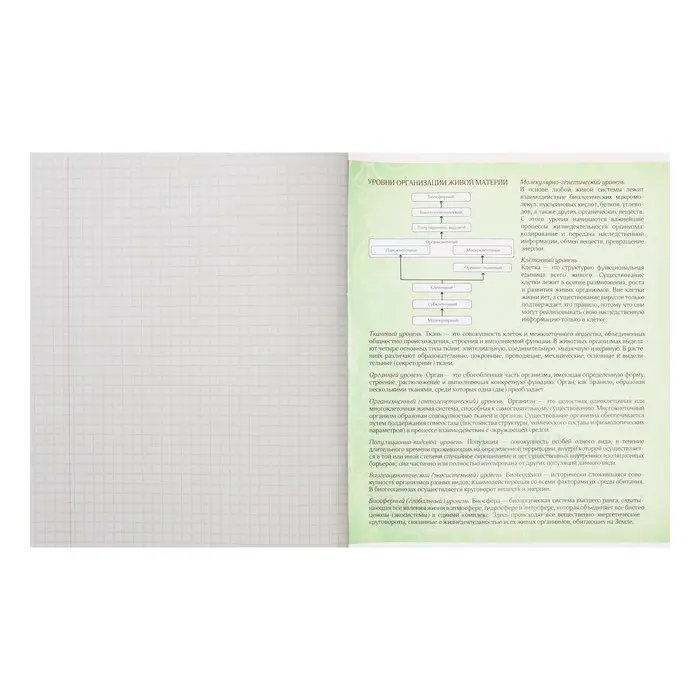 Тетрадь предметная 36 листов в клетку Calligrata &laquo;Животные мемы. Биология&raquo;, обложка мелованная бумага, серые листы