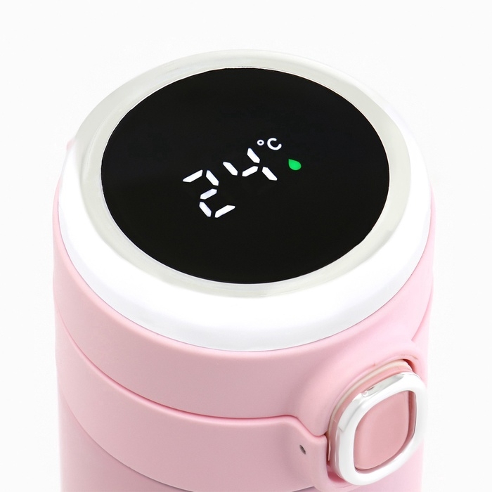 Термокружка, 420 мл, Simple "Мечтай", сохраняет тепло 8 ч, термометр