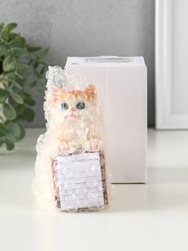 Сувенир полистоун с блокнотом 20 листов "Рыжий котик" 6,5х5х11 см