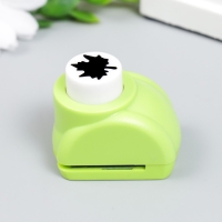 Дырокол фигурный d=1,5 см "Кленовый лист" МИКС 3,5х4х4 см