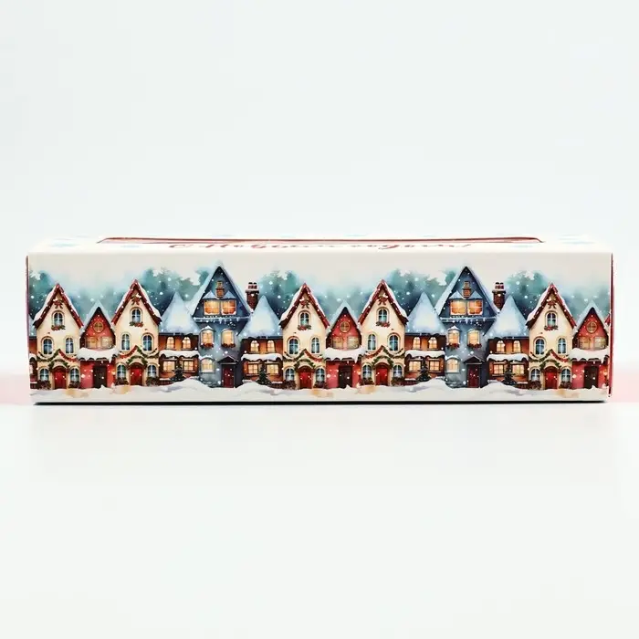 Коробка под 3 конфеты с ячейками &laquo;Новогодние истории&raquo;, 13.3 х 3.3 х 5.8 см