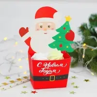 Снек-бокс для попкорна и снеков &laquo;С Новым годом!&raquo;, дед мороз