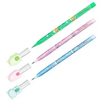 Карандаш чернографитный сегментный Мульти-Пульти "Зверята", с ластиком-топпером, МИКС