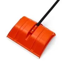 Лопата 500 х 375 мм, пластик, металлический черенок, оцинкованная планка Вьюга №2 Премиум