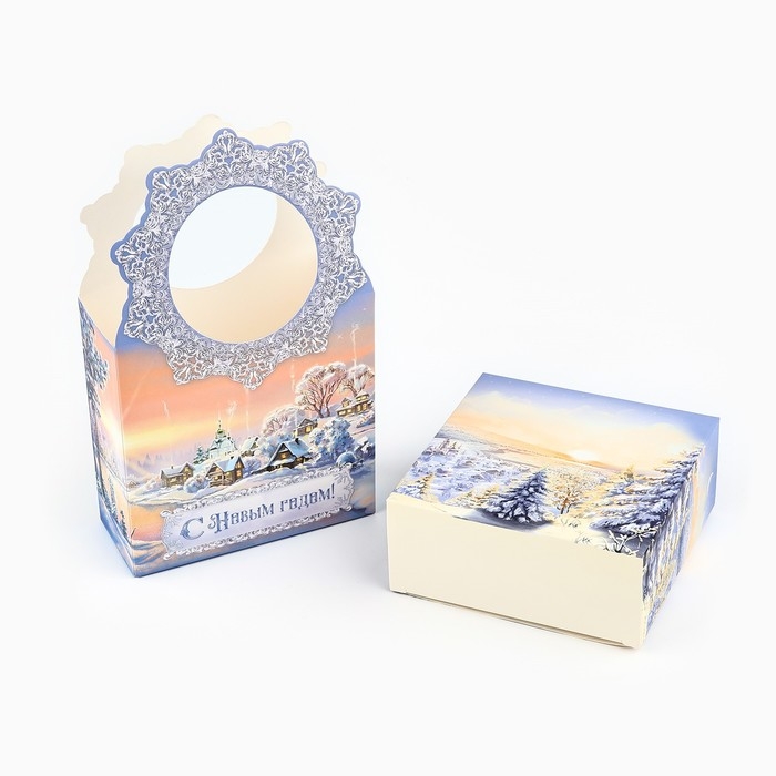 Коробка новогодняя складная &laquo;Зимняя сказка&raquo; 12.3 х 21 х 5.3 см, Новый год