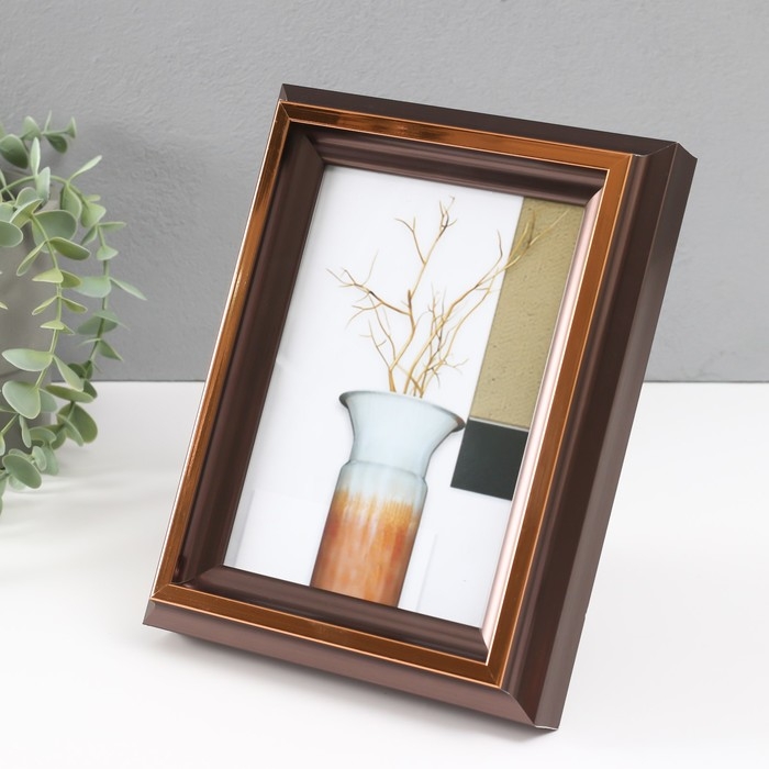Фоторамка пластик 13х18 см "Стефания" темное дерево 4,4х17,8х23 см