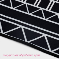 Набор ковриков для ванной и туалета Доляна &laquo;Марокканский&raquo;, 2 шт, 50&times;80, 40&times;50 см, цвет чёрно-белый