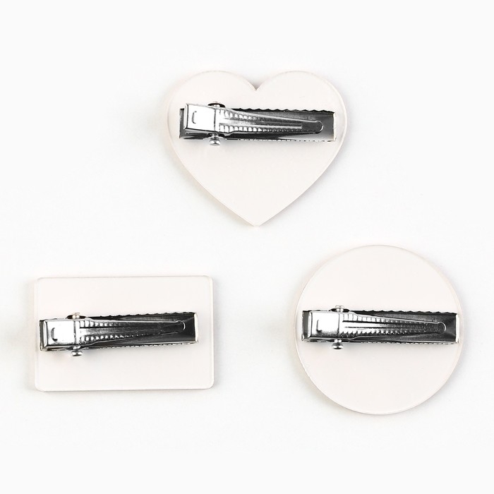 Заколки для волос, &laquo;Кавайные заколки&raquo; с наклейками, 8.5 х 13 см