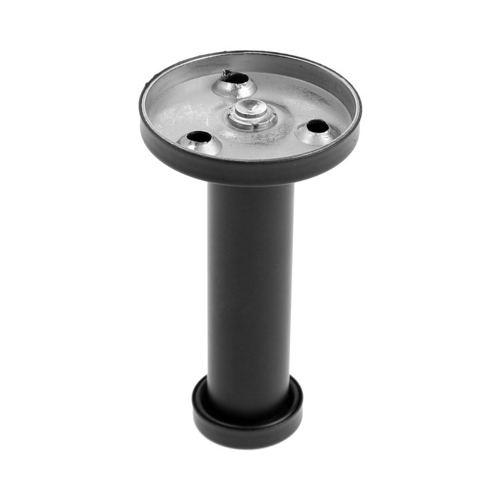 Крючок мебельный ТУНДРА TKO011, однорожковый, 16х70 мм, черный, 10 шт