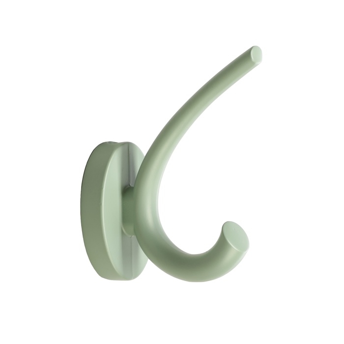 Крючок мебельный CAPPIO USUAL, двухрожковый, зеленый