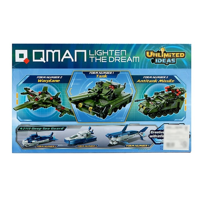 Конструктор Безграничные Идеи &laquo;Военная техника&raquo;, 3 в 1, 329 деталей