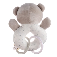 Погремушка мягкая на кольце &laquo;Серый мишка&raquo;, Крошка Я