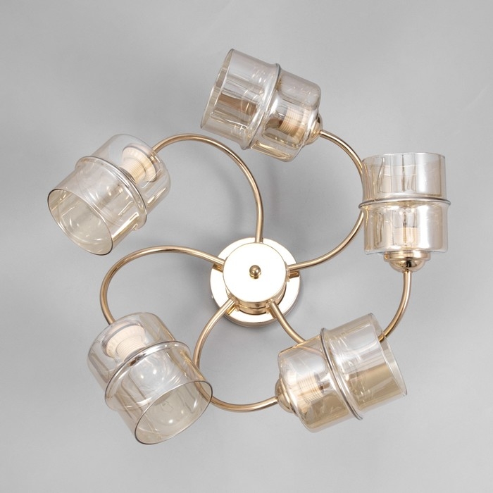 Люстра "Фокс" 5хЕ27 40Вт золото 58х58х27 см