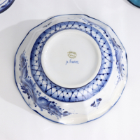 Салатник &laquo;Грань&raquo;, гжель