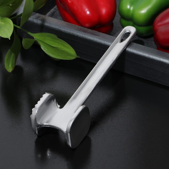 Молоток для мяса Доляна &laquo;Хозяин&raquo;, 19,5 см, цвет серый