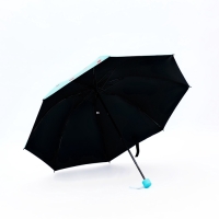 Зонт механический &laquo;Ягоды&raquo;, эпонж, 4 сложения, 8 спиц, R = 49/55 см, D = 110 см, цвет голубой