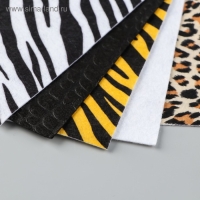 Фетр "BLITZ" 1 мм, мягкий 20х30 см &plusmn; 2 см (набор 5 шт) ассорти FCR10 №1