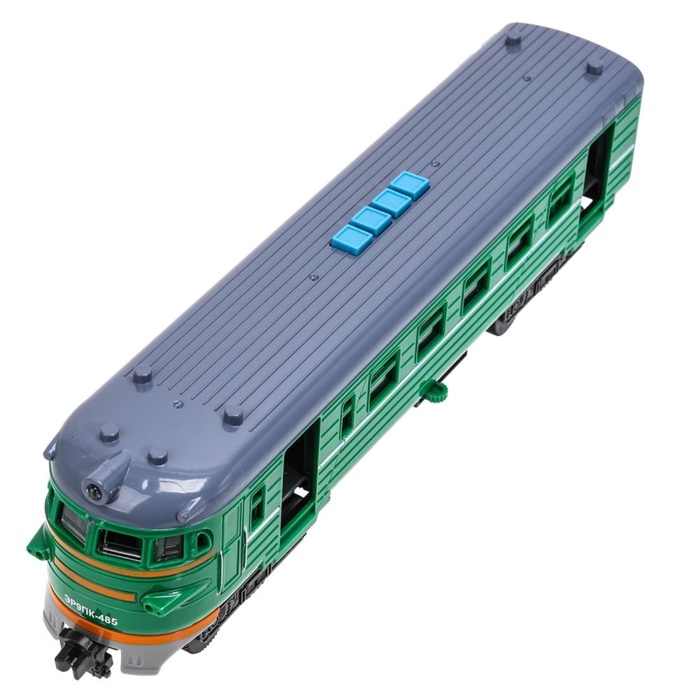 Модель локомотива поезда &laquo;Электричка&raquo;, свет, звук, 30 см, 4 кнопки, инерция