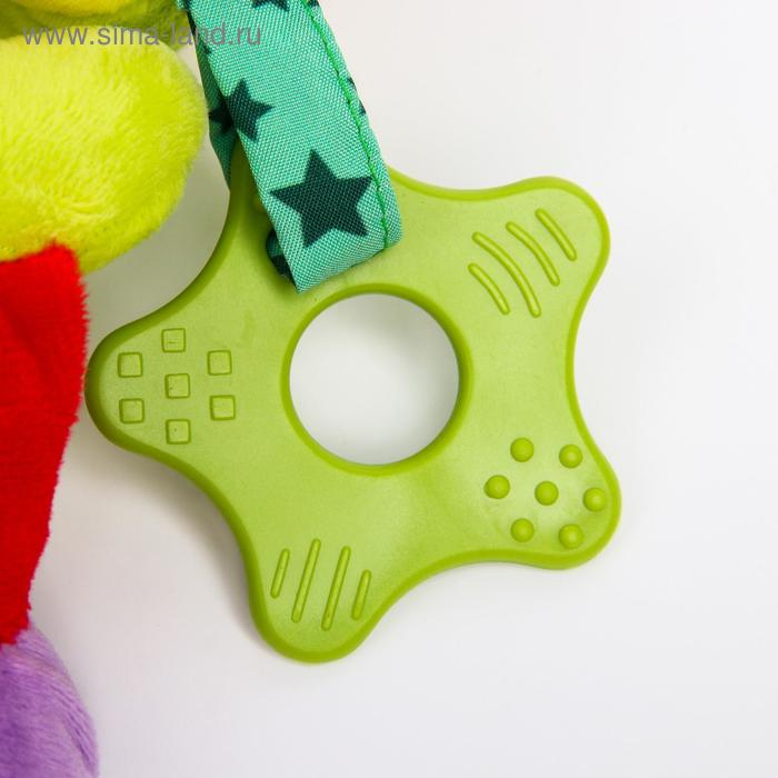 Растяжка - спираль с игрушками дуга на коляску / кроватку для малышей 0+ &laquo;Слоник яркий&raquo;, Крошка Я