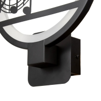 Бра 2497/1 LED 15Вт 4000К черный 24х24х30 см