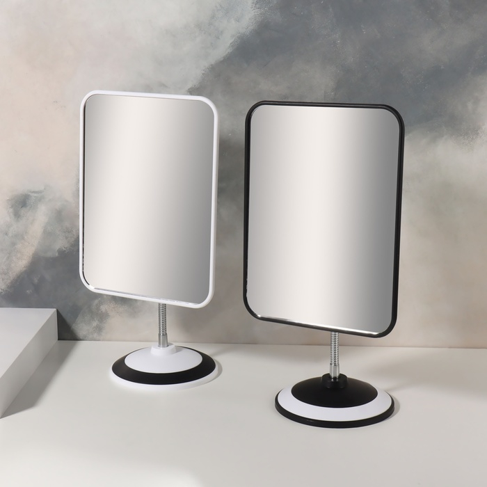 Зеркало на гибкой ножке, зеркальная поверхность 14,5 &times; 19,5 см, цвет МИКС