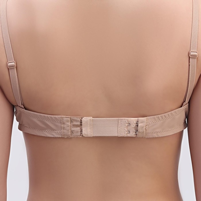 Застёжка-удлинитель для бюстгальтера, 3 ряда 2 крючка, 3,2 &times; 10,5 см, 5 шт, цвет бежевый