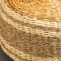 Пуфик 40х40х20 см, водный гиацинт, сиграсс