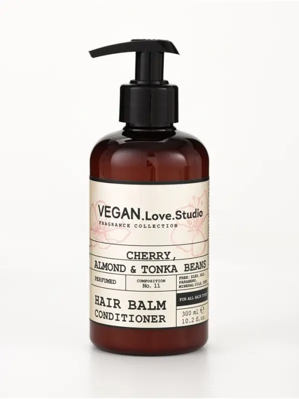 Бальзам-кондиционер для волос парфюмированный VEGAN.Love.Studio &laquo;Вишня, Миндаль, Бобы тонка&raquo;, 300 мл