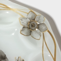 Подставка стеклянная для яиц Доляна &laquo;Кролик&raquo;, 8 ячеек, 22&times;22 см