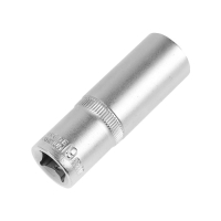 Головка торцевая шестигранная удлиненная ТУНДРА, под квадрат 1/2", 19 мм, CrV