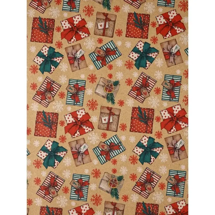 Набор упаковочной бумаги &laquo;Зимние истории&raquo;,4 листа, 70 &times; 100 см